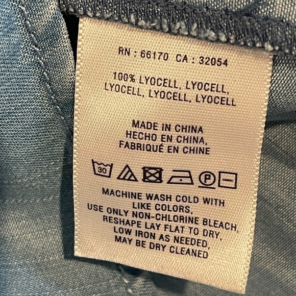 Holding Horses Chambray Mini Blue Dress size Size - Picture 5 of 8